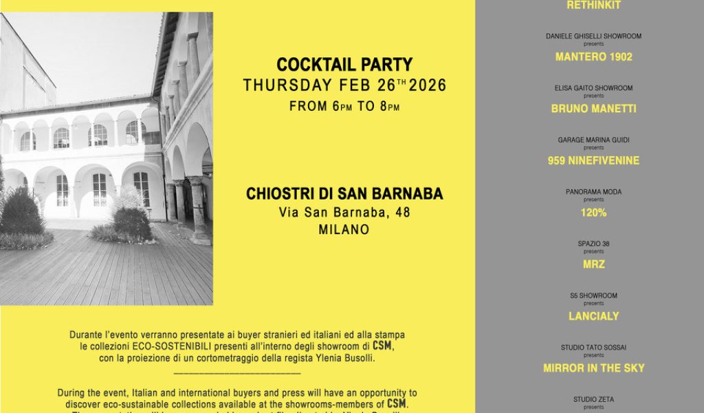 CSM MEETS SUSTAINABILITY invito