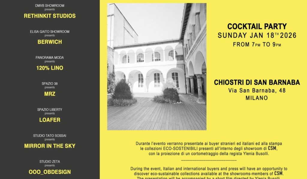 CSM MEETS SUSTAINABILITY_SAVE THE DATE GENNAIO 2026